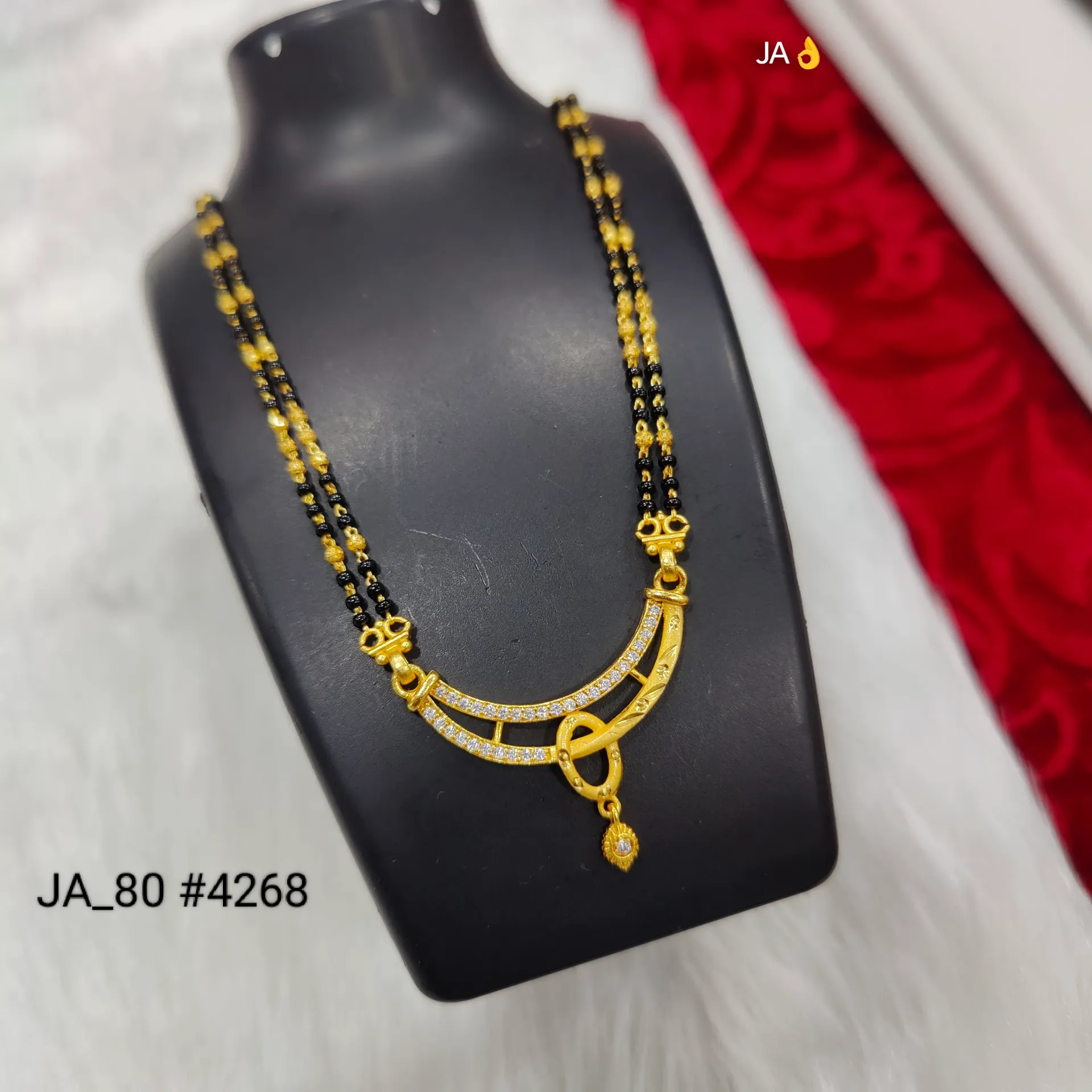 Women’s Gold Plated Designer Mangalsutra DN-4268