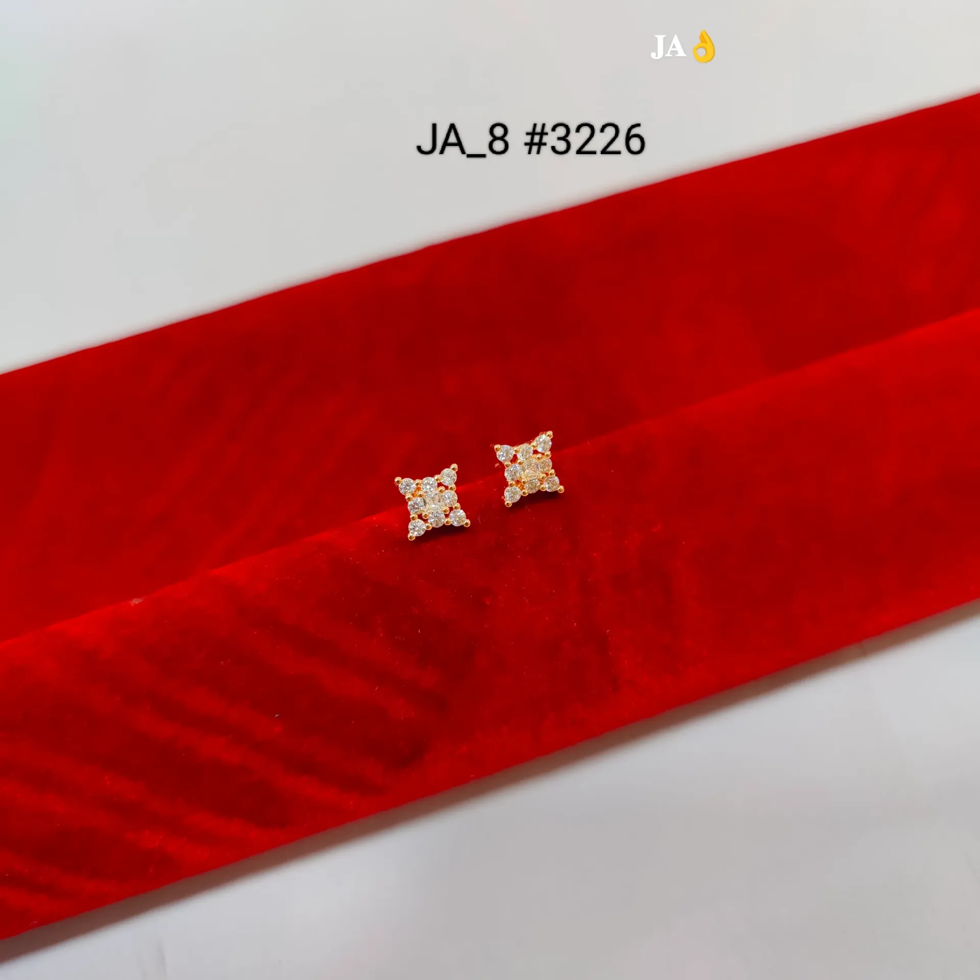 1 Gram Gold Plated Floral Cluster Stud Earrings DN-3226