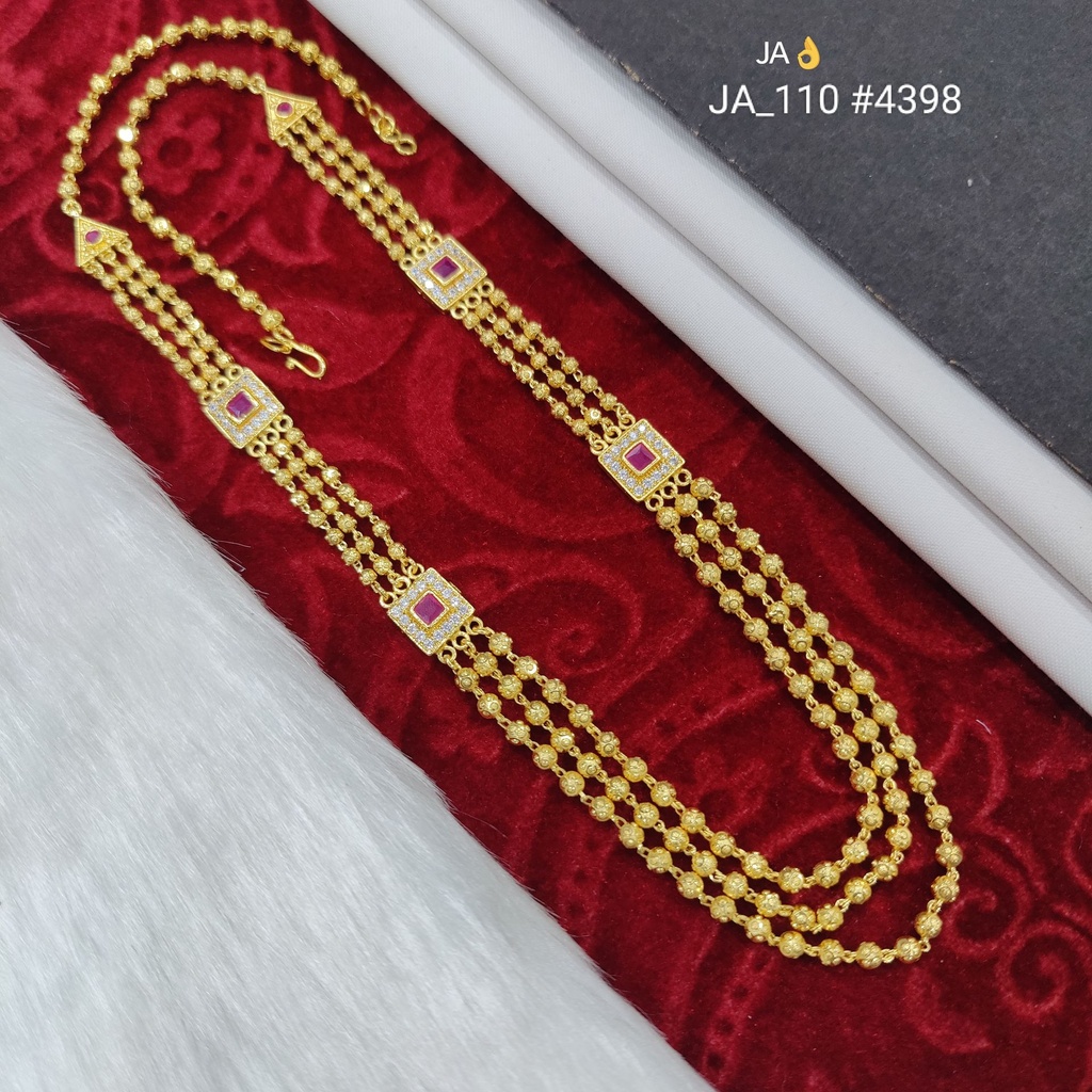 Gold Tone Triple-Layer Mangalsutra DN-4398