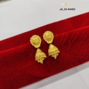 1 Gram Gold Plated Jhumka Earrings | DN-4483