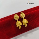 1 Gram Gold Plated Jhumka Earrings DN-4495
