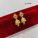 1 Gram Gold Plated Jhumka Earrings DN-4496