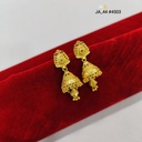 1 Gram Gold Plated Jhumka Earrings  DN-4503