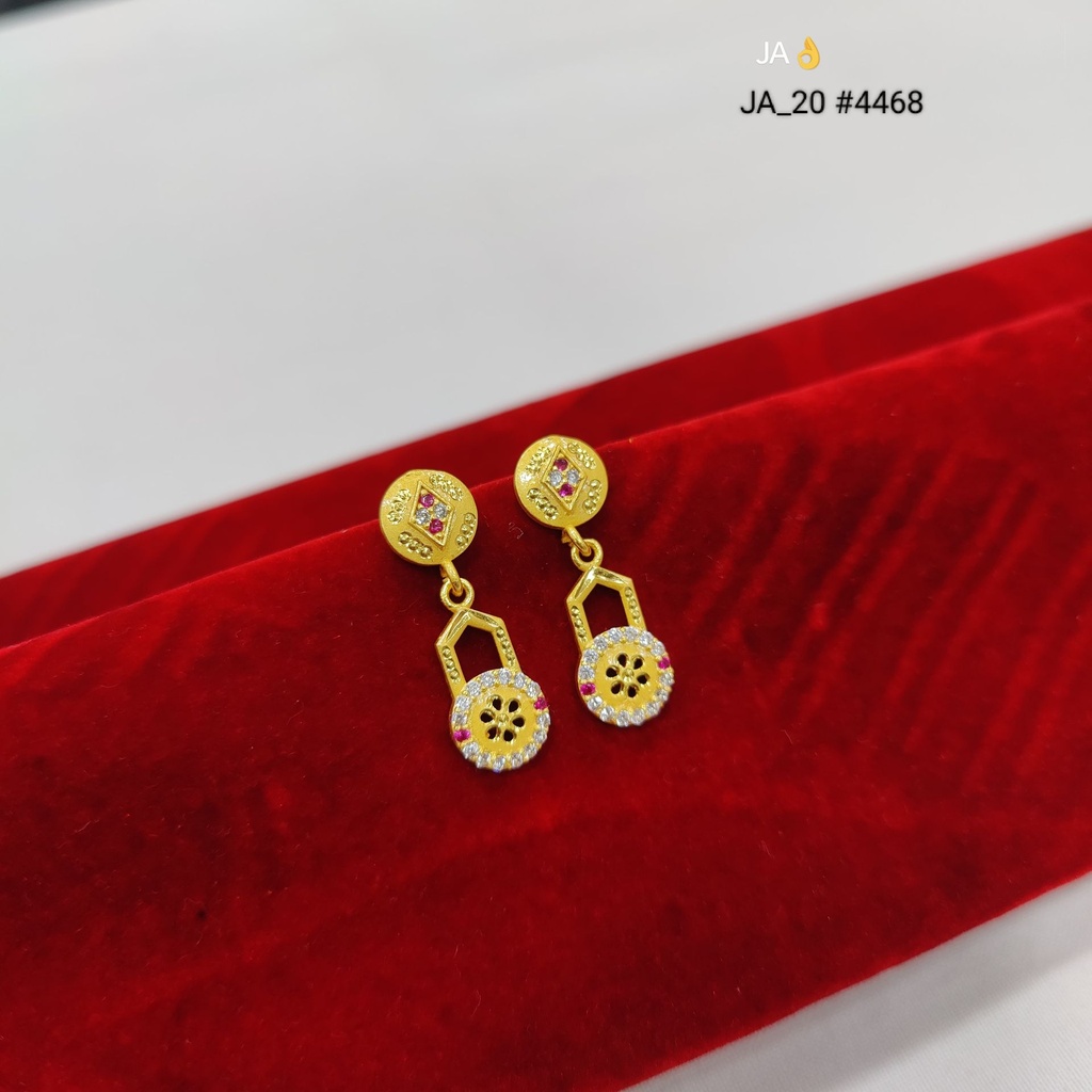 1 Gram Gold Plated Latkan Earrings DN-4468
