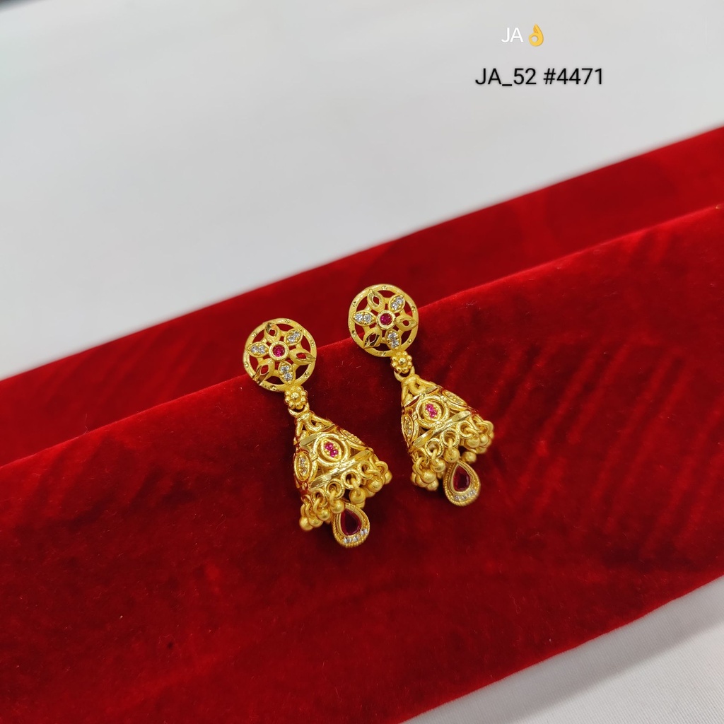 1 Gram Gold Plated Latkan Earrings DN-4471