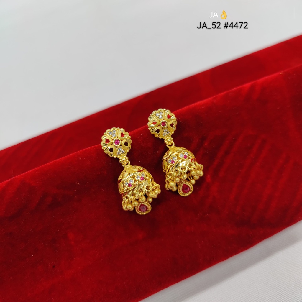 1 Gram Gold Plated Latkan Earrings DN-4472