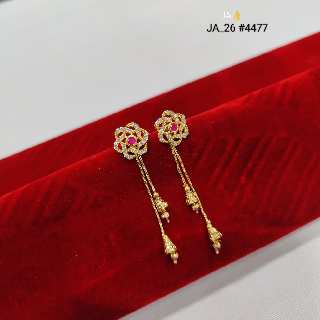 1 Gram Gold Plated Latkan Earrings DN-4477