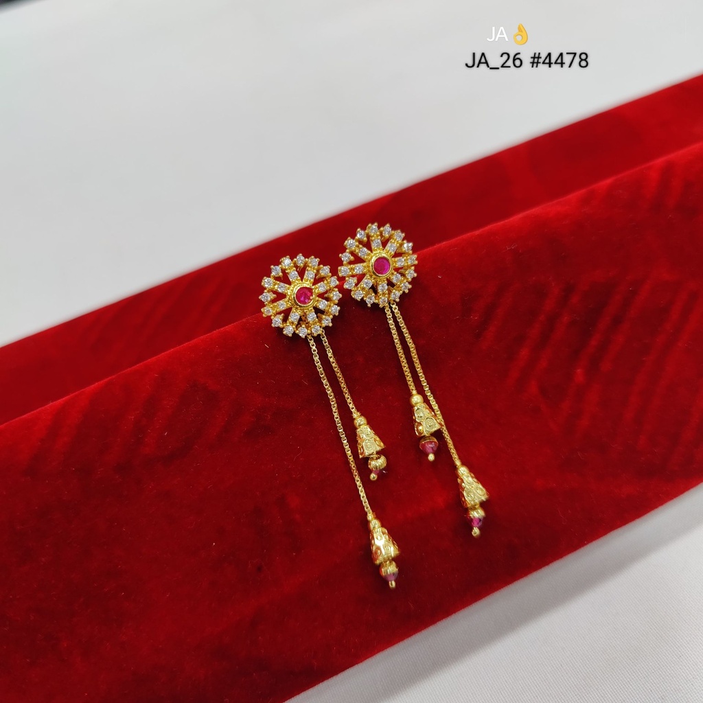 1 Gram Gold Plated Latkan Earrings DN-4478