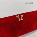 1 Gram Gold Plated Butterfly  Earrings DN-4518