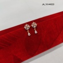 1 Gram Gold Plated Floral Earrings DN-4523