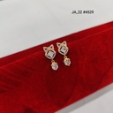 1 Gram Gold Plated  Crystal Earrings DN-4529