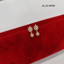 1 Gram Gold Plated Floral Earrings DN-4530