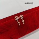 1 Gram Gold Plated Square Earrings DN-4537