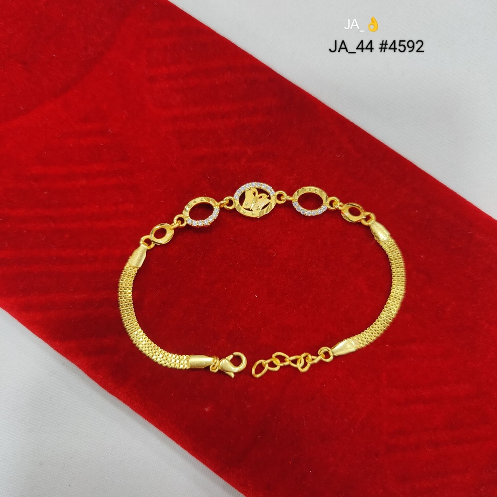 Gold Plated Circular Designer Bracelet DN-4592