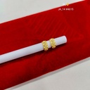 Gold Plated Textured Hoop Earrings  DN-4615