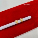 Gold Plated Floral Cross Stud Earrings  DN-4647