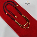Gold Plated Black Beaded Mangalsutra  DN-4555