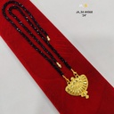 Gold Plated Black Beaded Mangalsutra DN-4568