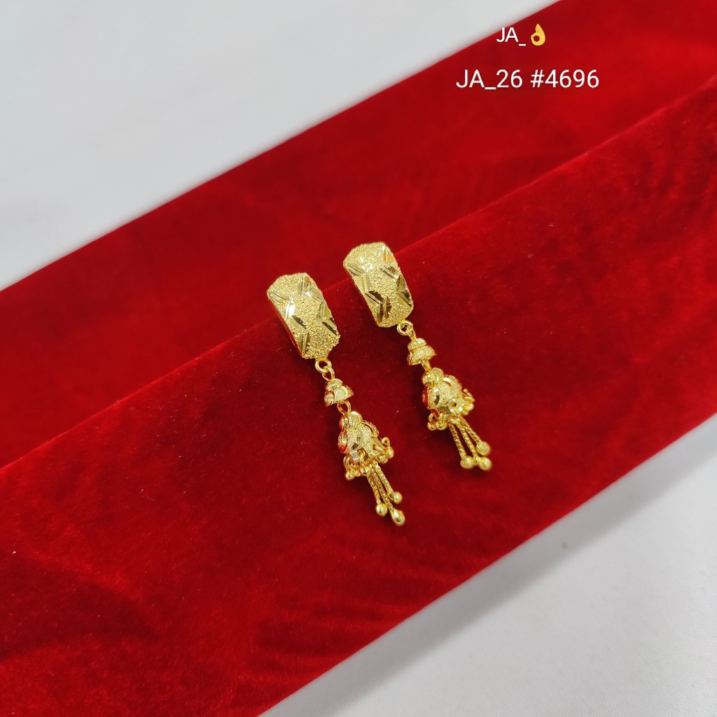 Gold Plated Traditional Drop Earrings DN-4696
