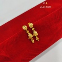 Gold Plated Floral Jhumka Drop Earrings DN-4694