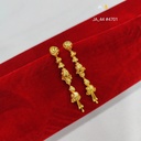 Gold Plated Long Jhumka Drop Earrings | DN-4701