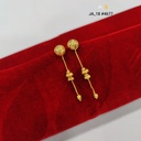 1 Gram Gold Plated Floral Chain Drop Earrings | DN-4677