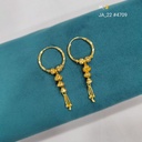 1 Gram Gold Plated Hoop Tassel Earrings DN-4709