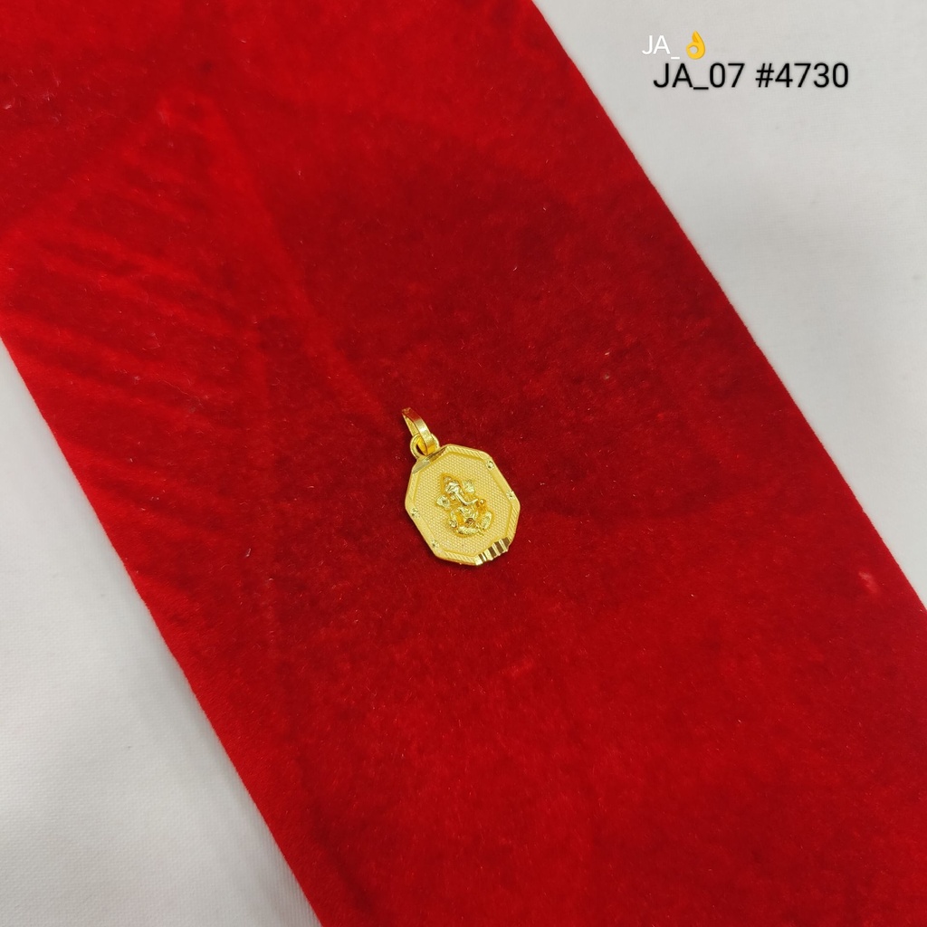 1 Gram Gold Plated Om Pendant | DN-4730