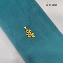 1 Gram Gold Plated Floral Ribbon Pendant | DN-4720