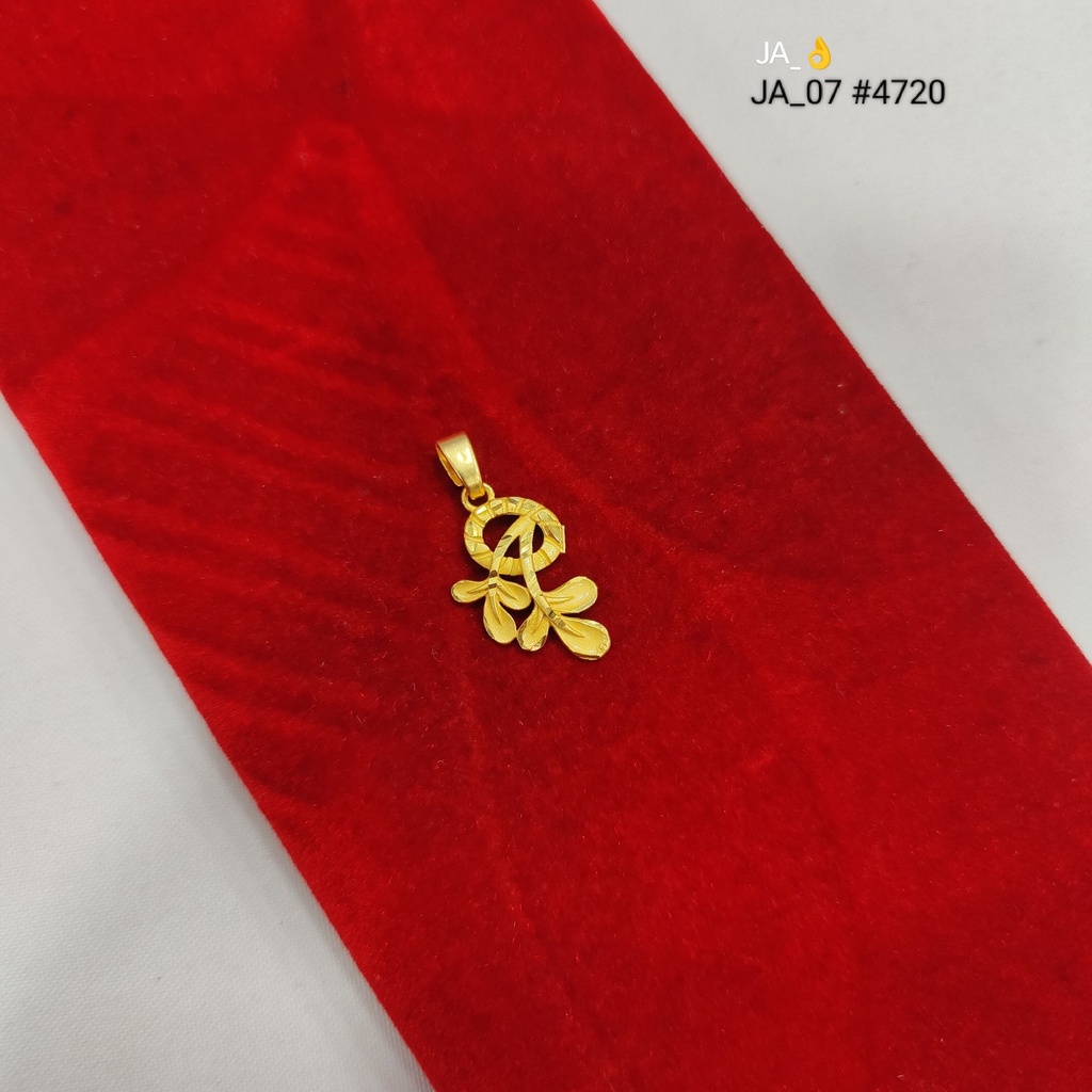 1 Gram Gold Plated Floral Bow Pendant | DN-4719