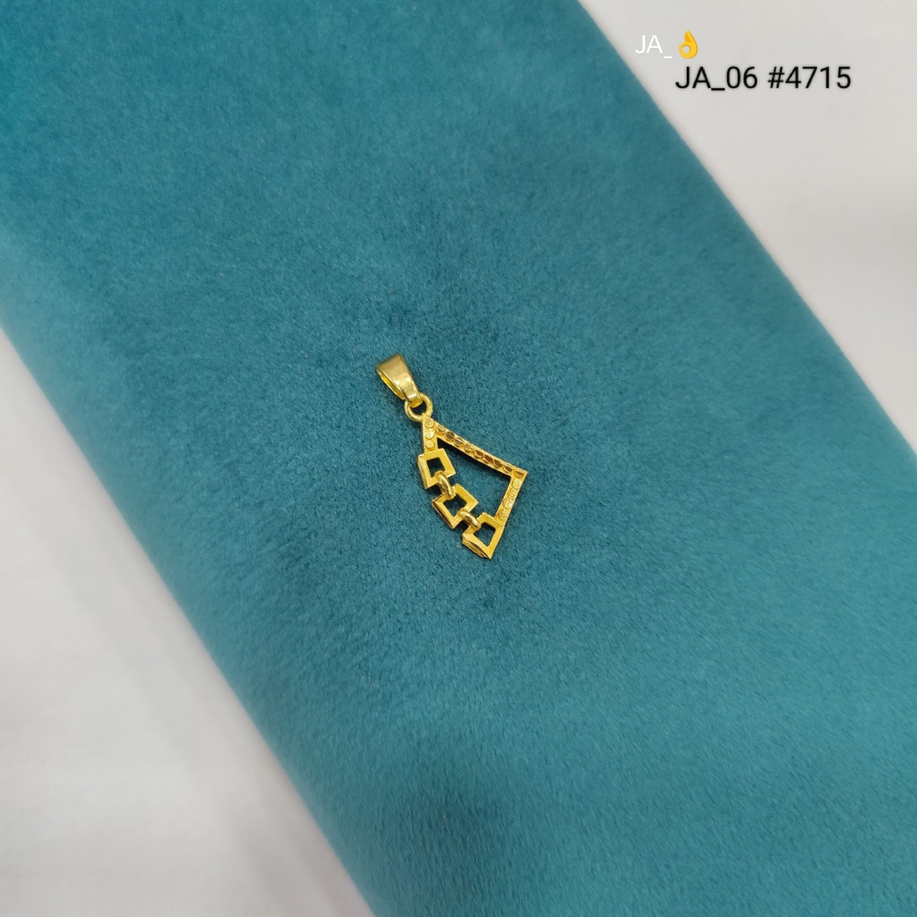 1 Gram Gold Plated Geometric Triangle Pendant DN-4715