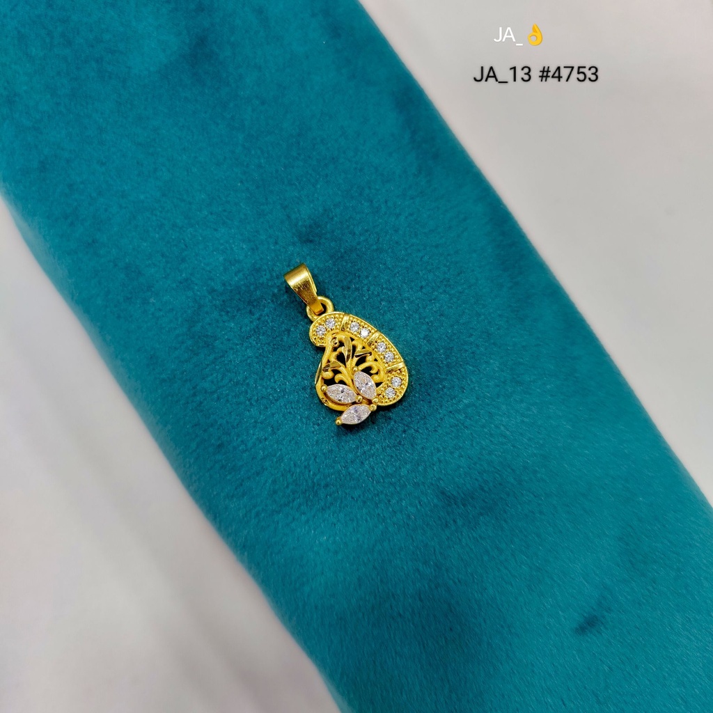 1 Gram Gold Plated Floral Leaf Pendant | DN-4753