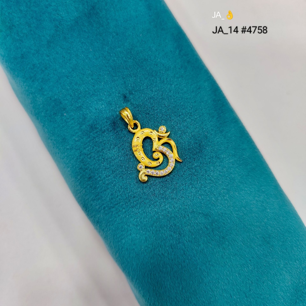 1 Gram Gold Plated Designer Pendant | DN-4758
