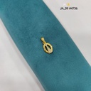 1 Gram Gold Plated Oval Designer Pendant | DN-4736