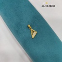1 Gram Gold Plated Triangle Designer Pendant | DN-4738