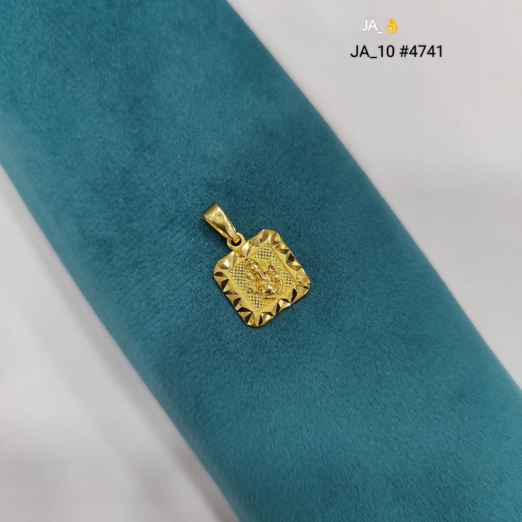 1 Gram Gold Plated Square Designer Pendant | DN-4741