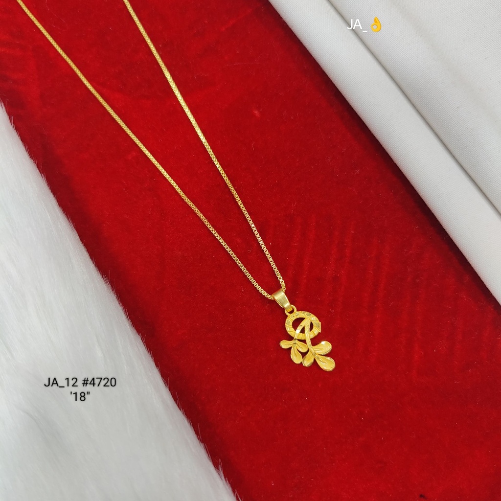 1 Gram Gold Plated Elegant Floral Design Chain | DN-4720