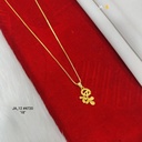 1 Gram Gold Plated Elegant Floral Design Chain | DN-4720