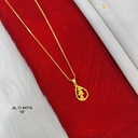 1 Gram Gold Plated Floral Design Chain | DN-4716