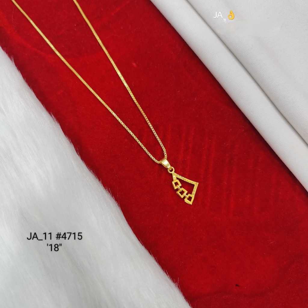 1 Gram Gold Plated Geometric Design Chain | DN-4715