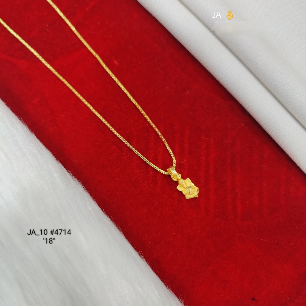 1 Gram Gold Plated Elegant Floral Design Chain | DN-4714