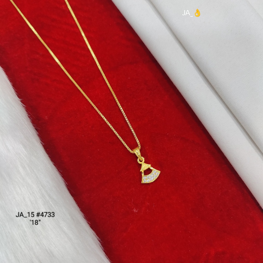 1 Gram Gold Plated Pendant Chain | DN-4733