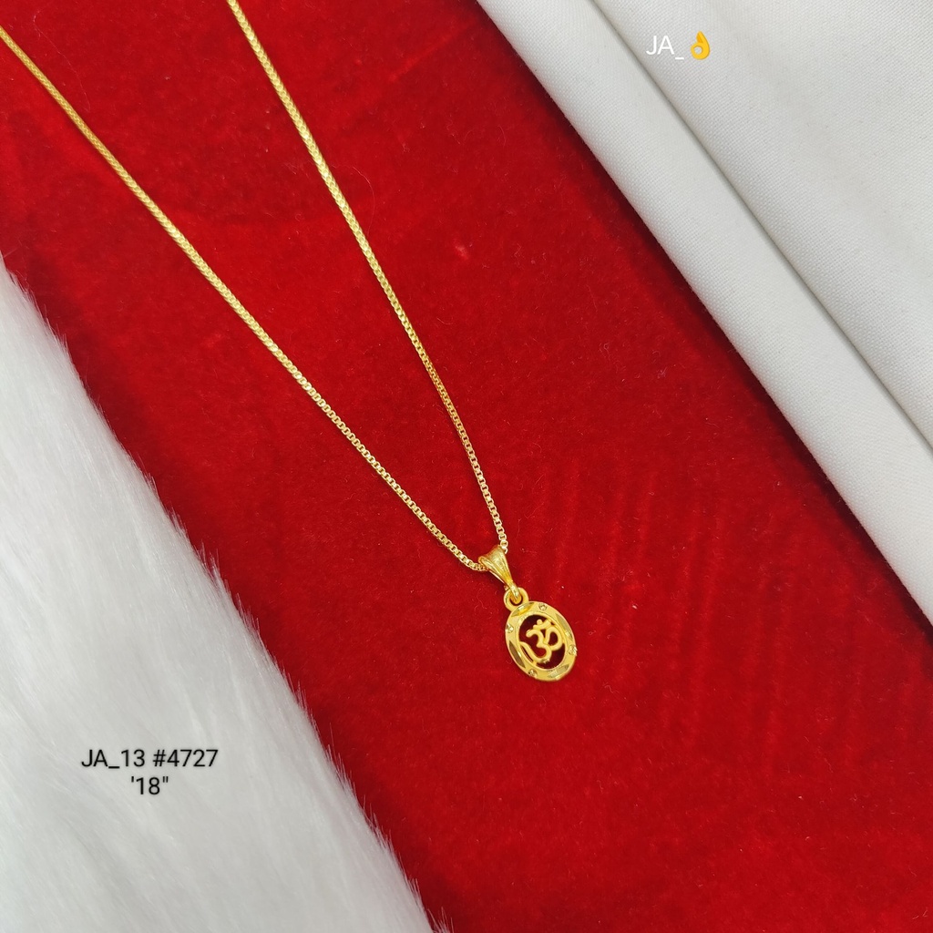 1 Gram Gold Plated Chain Pendant DN-4727