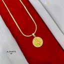 1 Gram Gold Plated Lord Ganesha Pendant with 18-Inch Chain DN-4772