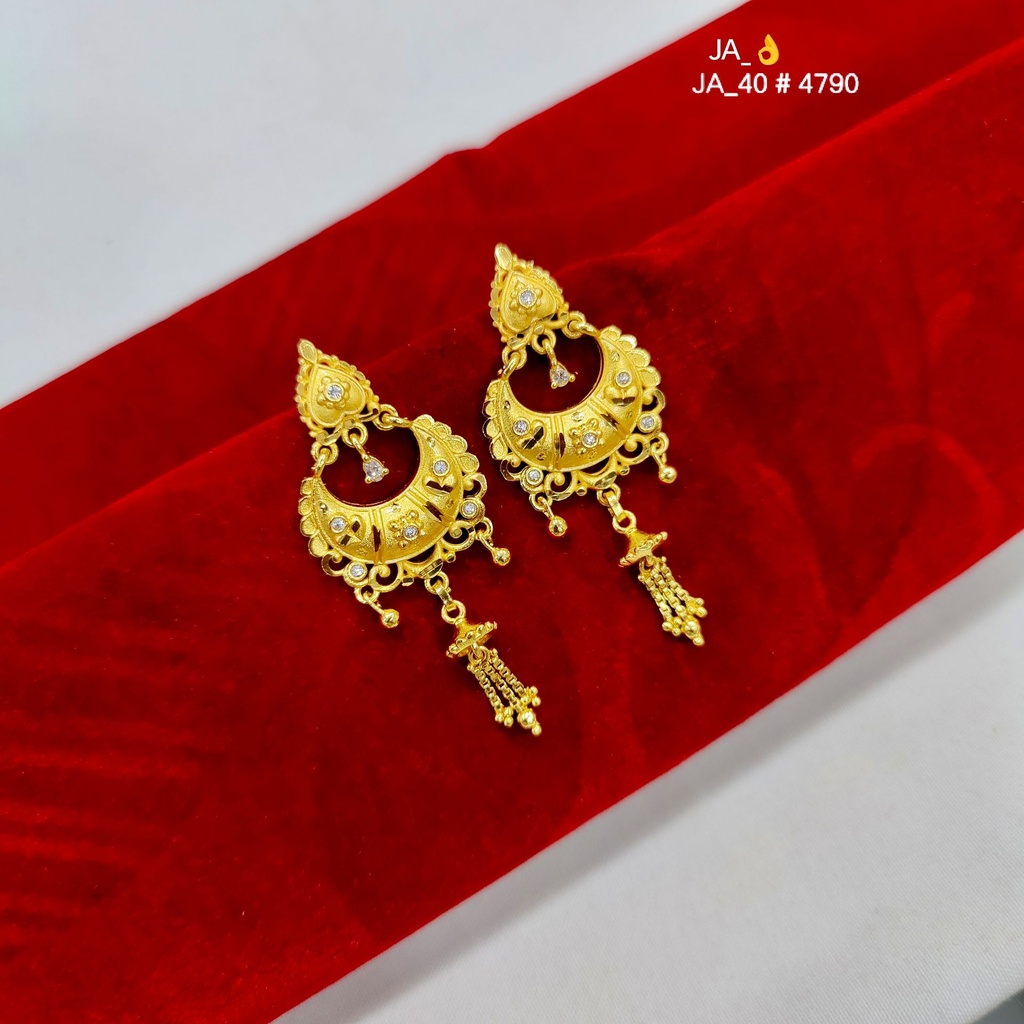 1 Gram Gold Plated Long Drop Earrings DN-4790