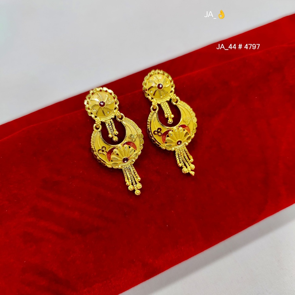 1 Gram Gold Plated Long Drop Earrings DN-4797
