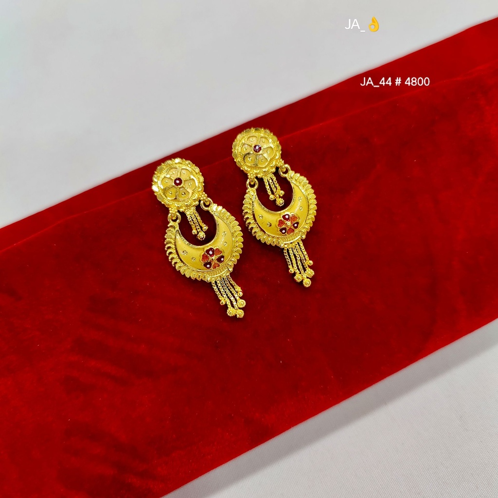 1 Gram Gold Plated Long Drop Earrings DN-4800