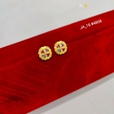 1 Gram Gold Plated Floral Stud Earrings DN-4808