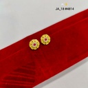 1gram Gold Plated Round Stone Stud Earrings DN-4814