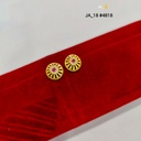 1gram Gold Plated Round Stone Stud Earrings DN-4818